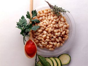 Haricots blancs cuisinés à la graisse de canard